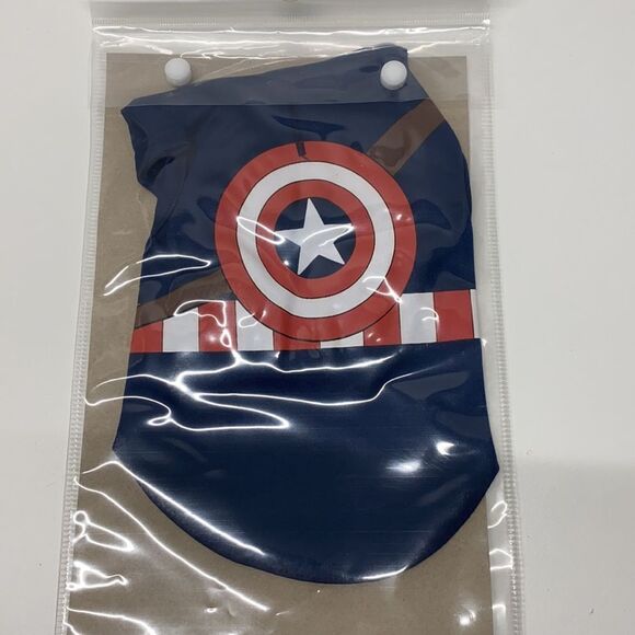 🐾Marvel Avengers Captain America dog pet Apparel New - Picture 8 of 8